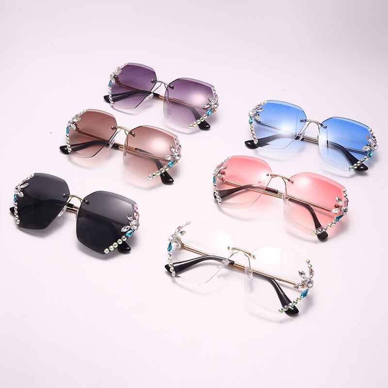 Newest Women Sunglasses Rimless UV400 Brand Designer Gradient Sun Glasses  Female Glasses - China Sunglasses and UV400 price