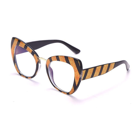 Fashion Cat Eye Glasses Women Men Computer Eyeglasses Optical Blue Light Glasses Leopard Retro Spectacles Frame