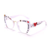 Fashion Cat Eye Glasses Women Men Computer Eyeglasses Optical Blue Light Glasses Leopard Retro Spectacles Frame