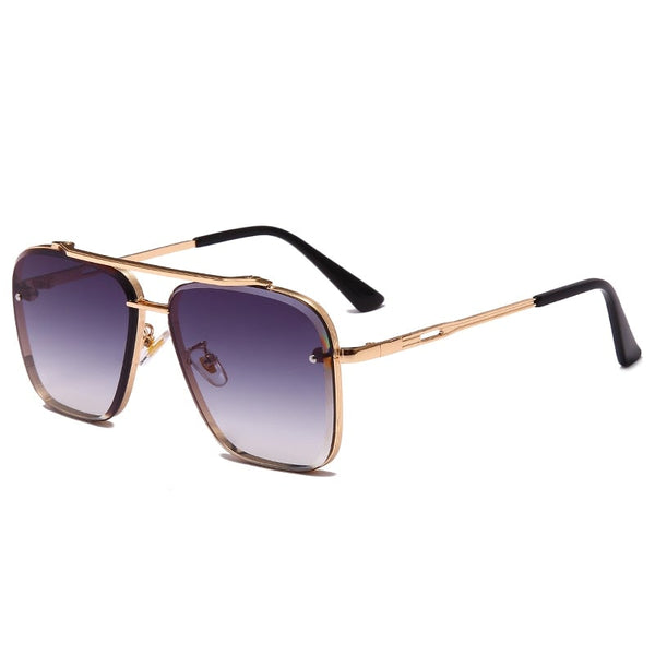 Cool Men Driving Glasses Goggle Summer Style Gradient Brown Sunglasses