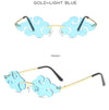 Hot Sales Cloud Rimless Sunglasses Women Men Brand Designer Sun Glasses Vintage Fashion Funny Shades Retro Eyewear