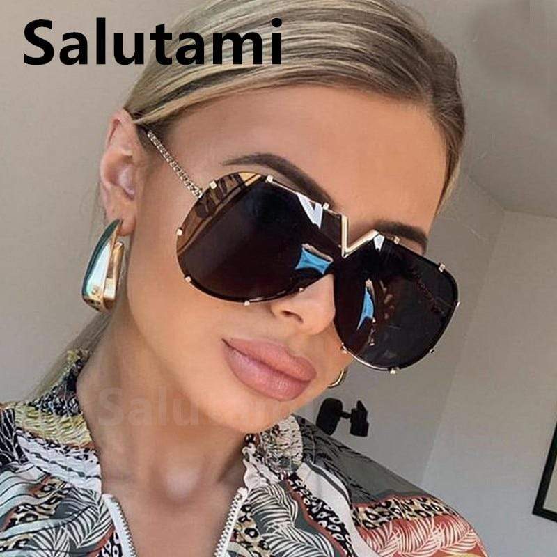 One Piece Small Rectangle Leopard Sunglasses for Women New Fashion Design Gradient Sun Glasses Men