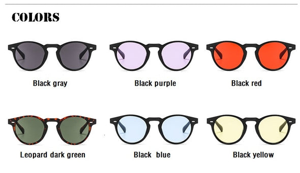 2023 Round Sunglasses Men Brand  Vintage Small Sun Glasses Ladies Glasses Women  Luxury Designer Eyeglasses UV400