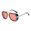 Steampunk ton stark Iron Man 3 sunglasses men brand women mirror designer sun glasses Vintage lens red sunglasses