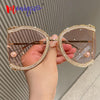 Sunglasses Women Oversized CZ Diamond Designer Sun Glasses Ladies Luxury Glasses Shades for Women