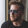 Fashion Frameless Cool Men Driving Glasses Goggle Summer Gradient Sunglasses Vintage Pilot Sun Glasses Punk Oculos De Sol