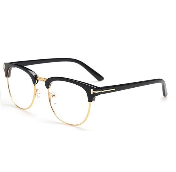 2023 Half Metal Women Glasses Frame Men Eyeglasses Frame Vintage SquareClear Glasses Optical Spectacle Frame spectacles