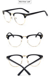2023 Half Metal Women Glasses Frame Men Eyeglasses Frame Vintage SquareClear Glasses Optical Spectacle Frame spectacles
