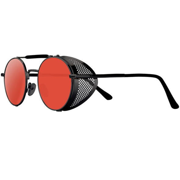 2023 NEW Round Steampunk Sunglasses Men Women Fashion Metal Glasses Brand Design Vintage Sunglasses High Quality UV400 Gafas