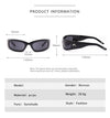 2023 New Moon Rectangular Sunglasses for Women Man Vintage Outdoor Cycling Sports Hip Hop Punk Sun Glasses UV400 Trend Female