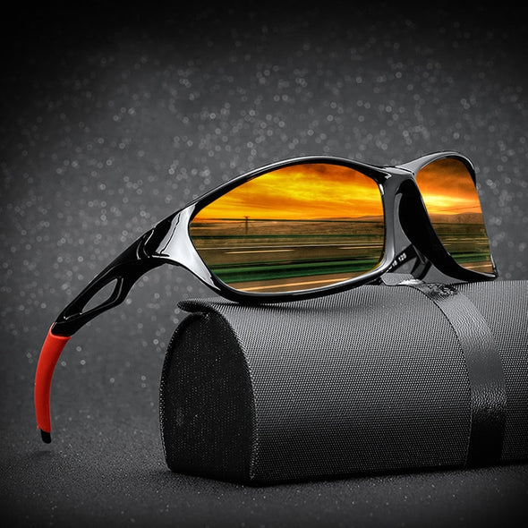2023 New Polarized Sunglasses Men Brand Designer Square Sports Sun Glasses for Men Driving Fishing Black Frame Goggle UV400