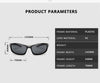 2023 New Polarized Sunglasses Men Brand Designer Square Sports Sun Glasses for Men Driving Fishing Black Frame Goggle UV400