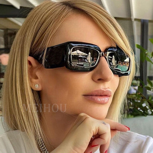 New Square Trends Sunglasses Women Luxury Brand Designer Rectangle Sunglasses Female Vintage Small Big frame Glasses Oculos