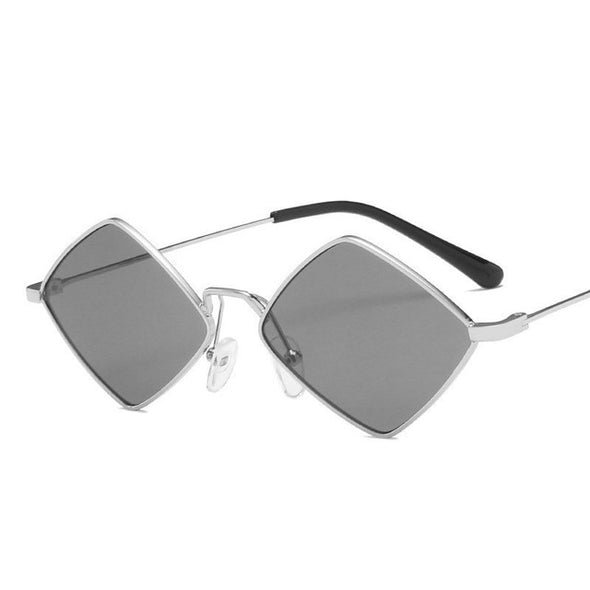 2023 Sunglasses Women Metal Rhombus Sun glasses Irregular Vintage Small Frame Goggle Uv400 Ladies Oculos Gafas De Sol