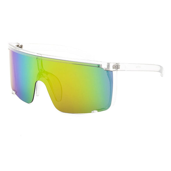 Women's Sunglasses Oversized Shield Sport Eyeglasses Outdoor UV400 Vintage Men Fashion Unisex Eyewear for Bicycle,Hiking