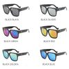 2023 New Fashion Square Large Frame Men's Trendy Glasses Retro Sunglasses Driving Anti-UV Sunglasses