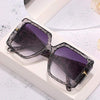 Classic Oversized Square Sunglasses  Leopard Sun Glasses Female Gradient Vintage Big Shades UV400