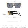 Vintage Square Rimless Sunglasses Women Fashion Luxury Brand Frameless Sun Glasses For Men OnePiece Eyeglasses Shades UV400