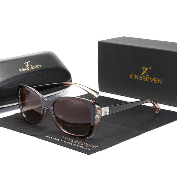 Young Style Women's Sunglasses Gradient Polarized Lens Luxury Design Ladies Elegant Lunette