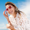 Vintage Rimless Rhinestone Sunglasses Women Men Retro Cutting Lens Gradient Sun Glasses Female UV400