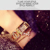 Bee Sister - New Watch Classic Style Chain Watch Women's Watch Full of Diamonds Quartz Watch Popular Fashion Fashion