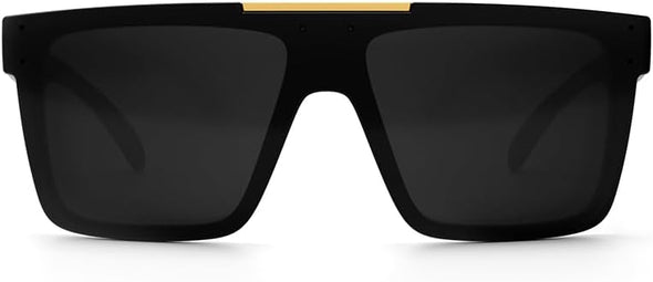 JOLLYNOVA Heat Wave Visual Quatro Sunglasses Black with Gold Bar