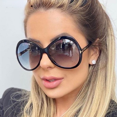 Oversized Sunglasses Men Women Big Round Shades UV400 Vintage Glasses