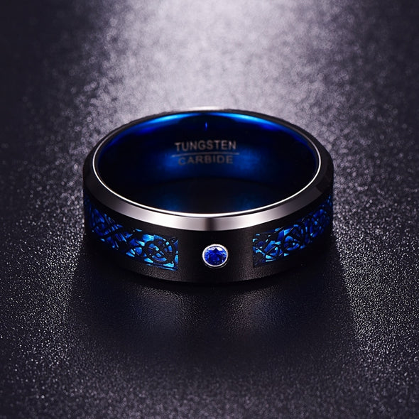 Firestone Dragon's Eye Tungsten Carbide Ring