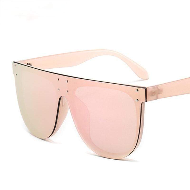 Oversize Square Sunglasses Women Brand Designer Fashion Flat Top