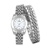 Bee Sister - Watch Double Circle Chain Watch Snake Rhinestone Classic Temperament Women's Watch Quartz Watch Popular Fashion