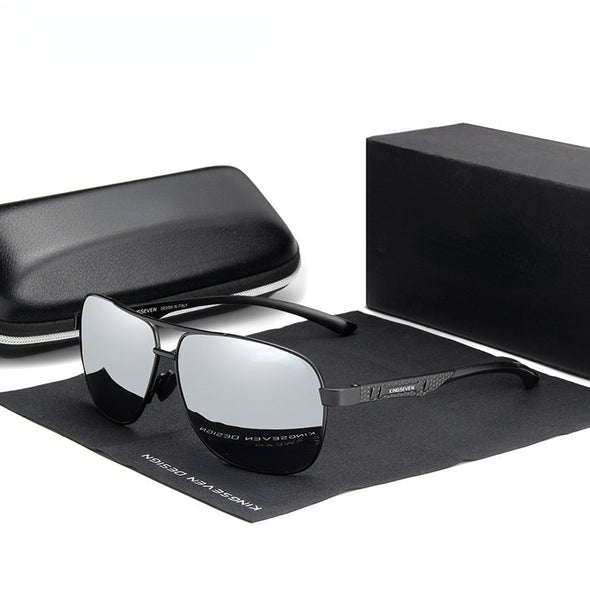 KINGSEVEN 2023 Brand Men Aluminum Sunglasses Polarized UV400 Mirror Male Sun Glasses Women For Men Oculos de sol