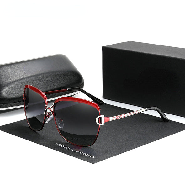 High Quality Polarized Gradient Lens Women Sunglasses Ladies Fashion Eyewear Elegant Style UV400 Gafas de sol