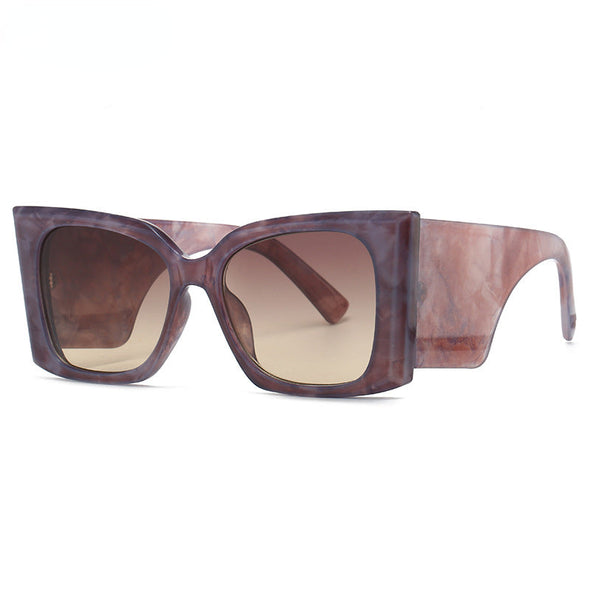 Oversized Cat Eye Sunglasses Women 2023 New Fashion Luxury Brand Big Frame Square Punk Sun Glasses Ladies Trendy Cat-Eye Eyewear