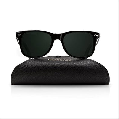 JOLLYNOVA  Sunglasses for Men and Women | Black UV400 Protection Factor Anti Glare, Anti Reflective and Shatterproof Lenses with Complete Maintenance Set