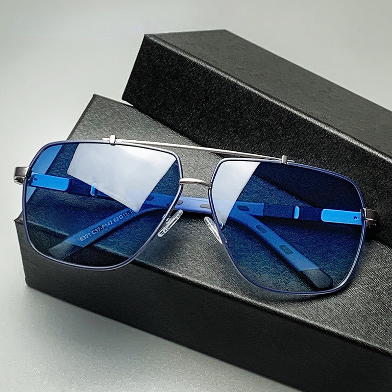 Ray Ban Aviator Silver 3025 003/3F Blue Gradient Lenses Sunglasses 55 mm  New | eBay