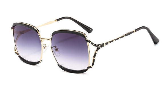 Brand Design Square Hollow Stripe Luxury Sunglasses Men Women Fashion Shades UV400 Vintage Glasses