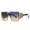 46588 Square Oversized One Lens Sunglasses Retro Men Women Fashion Shades UV400 Vintage Glasses