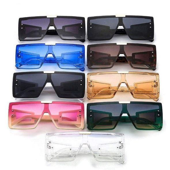 Oversized Square Luxury Sunglasses Brand Designer Fashion One Lens Men Women Shades UV400 Vintage Glasses