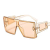 Oversized Square Luxury Sunglasses Brand Designer Fashion One Lens Men Women Shades UV400 Vintage Glasses