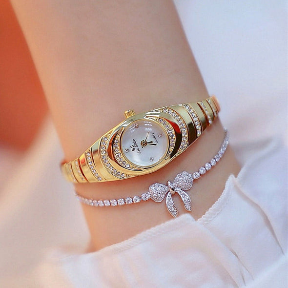 Bee Sister - New Watch Chain Watch Oval Small Chain Women's Watch Quartz Watch Popular Fashion New Korean Style