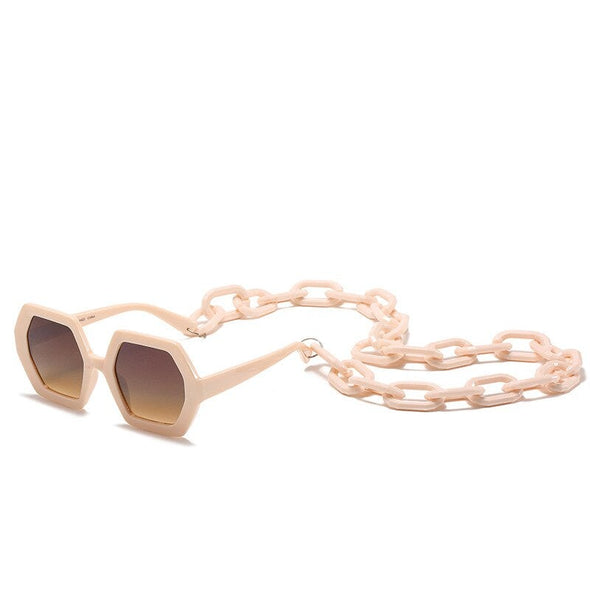 Oversized Luxury Polygon Sunglasses Men Women Fashion Shades UV400 Vintage Glasses