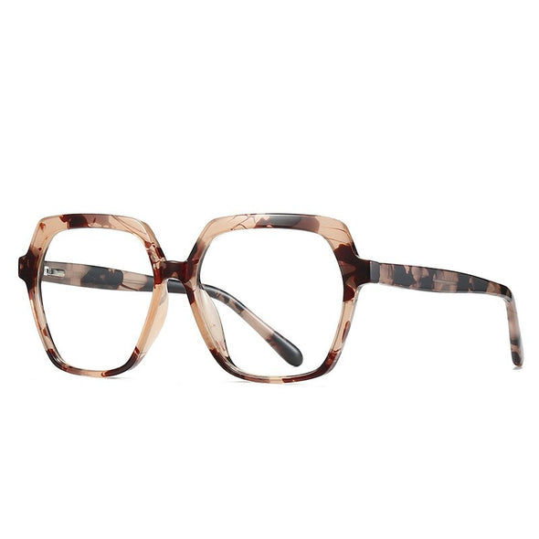 Anti Blue Glasses Frames Polygon Men Women Optical Fashion Computer Glasses