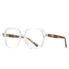 Anti Blue Glasses Frames Polygon Men Women Optical Fashion Computer Glasses