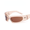 New Moon Rectangular Sunglasses for Women Man Vintage Outdoor Cycling Sports Hip Hop Punk Sun Glasses