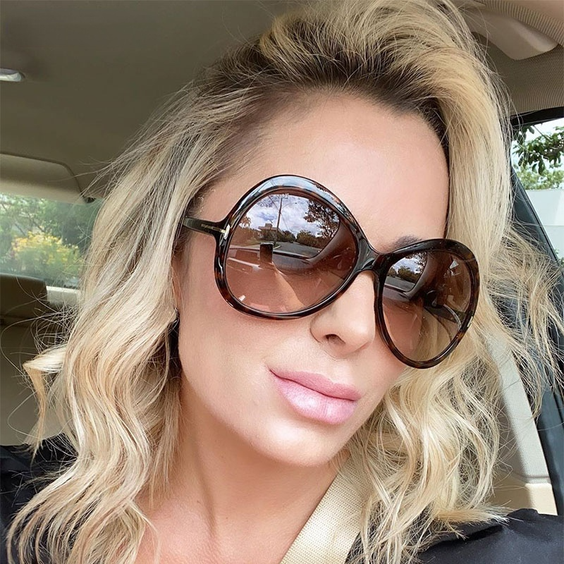 Oversized Sunglasses Men Women Big Round Shades UV400 Vintage