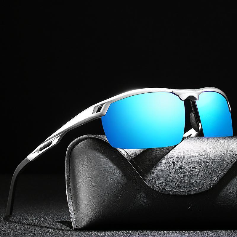 Fashion Aluminum Magnesium Sunglasses for Men Polarized Lens Eyes