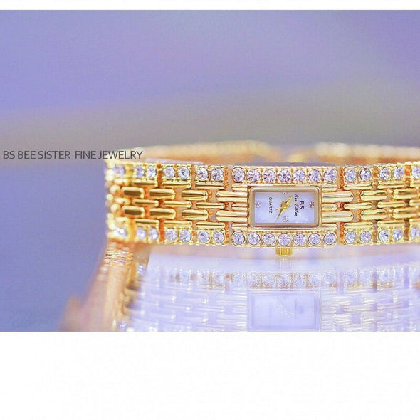 Bee Sister - New Watch Bracelet Full Diamond Light Luxury Women's Watch Quartz Watch Fashion