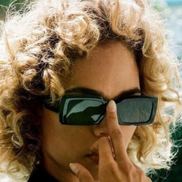 Pink Shades Women Small Sunglasses Black Fashion Square Glasses Vintage Retro Green Glasses Female Unisex Oculos Feminino