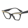 New cat's eye eyebrow decorative flat mirror can be fitted with nearsighted glasses frame ladies fashion cross-border glasses frame.