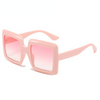 New Fashion Oversized Square Sunglasses For Women Black Brown Elegant Gradient Sun Glasses Female Uv400 Eyewear Pink Red